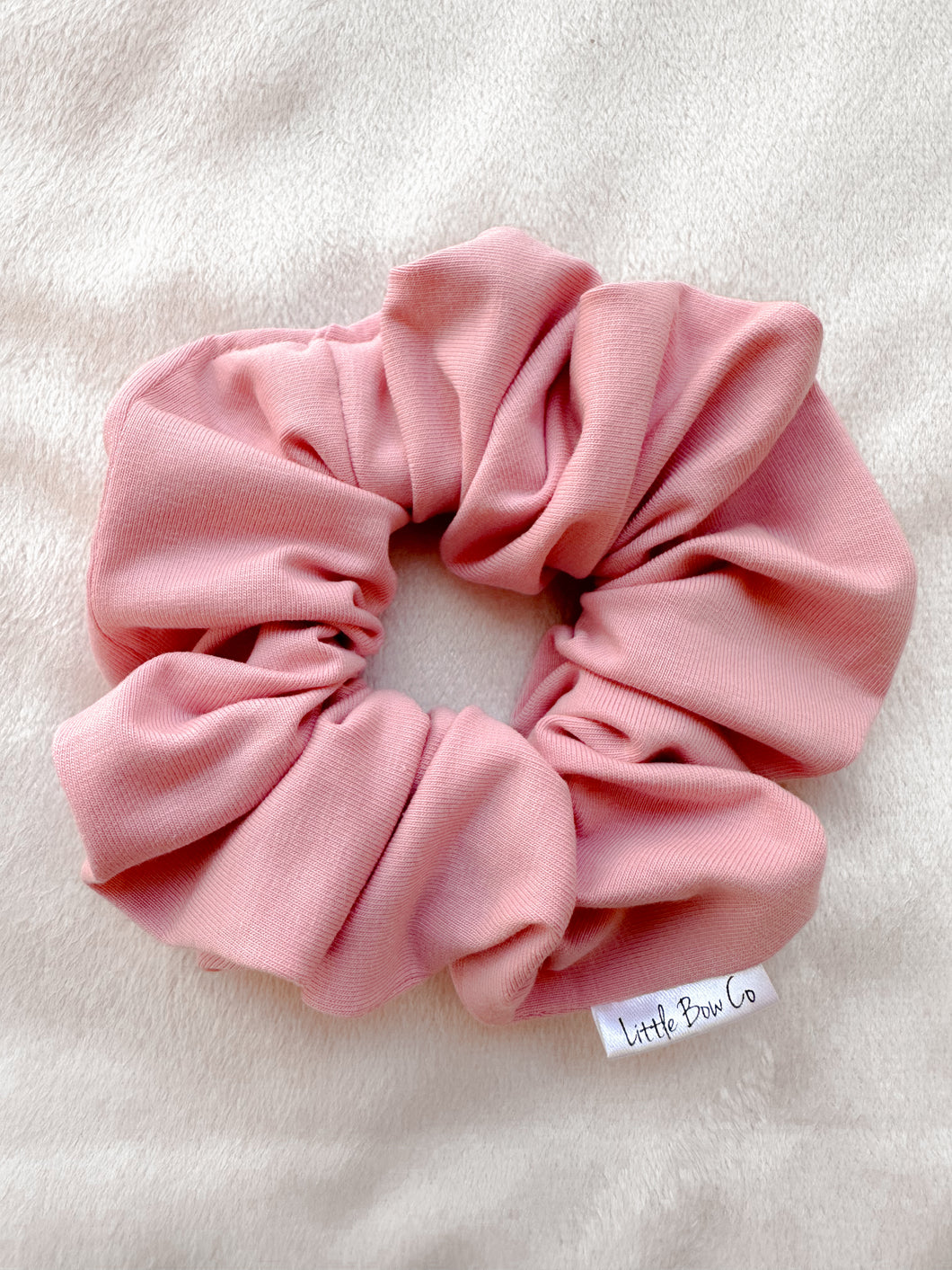 Luxe Jersey Scrunchie - Soft Rose